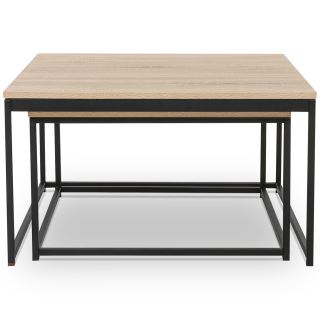 Tables Basses Gigognes Industrielles 70x70 Cm Et 60x60 Cm ID Market