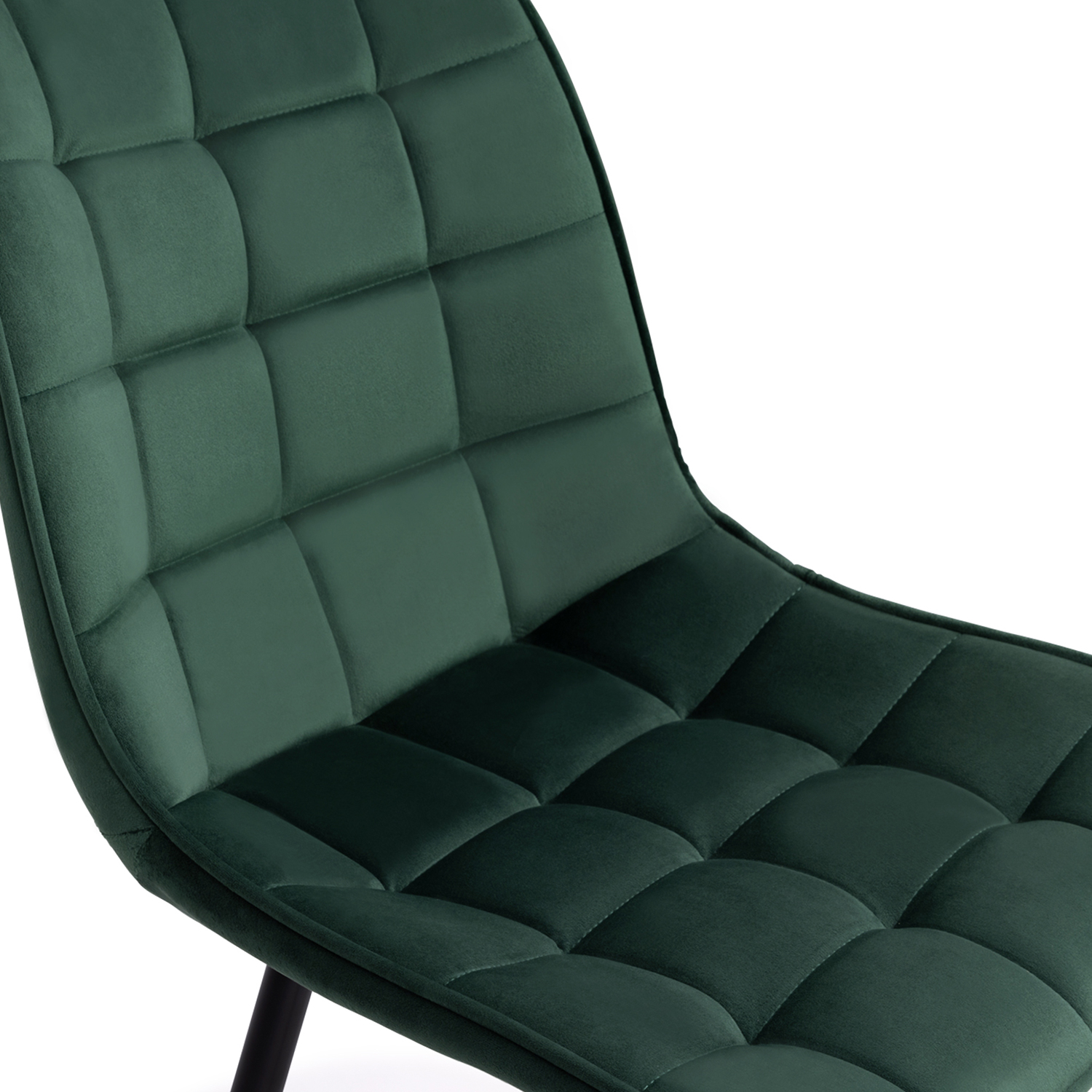 Chaises En Velours Bordeaux Vert Gris Matelass Es Pieds M Tal X