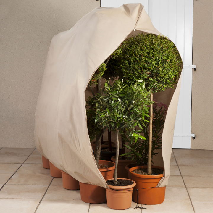 Lot de 3 housses d'hivernage pour plante et arbuste 80 x 160 cm