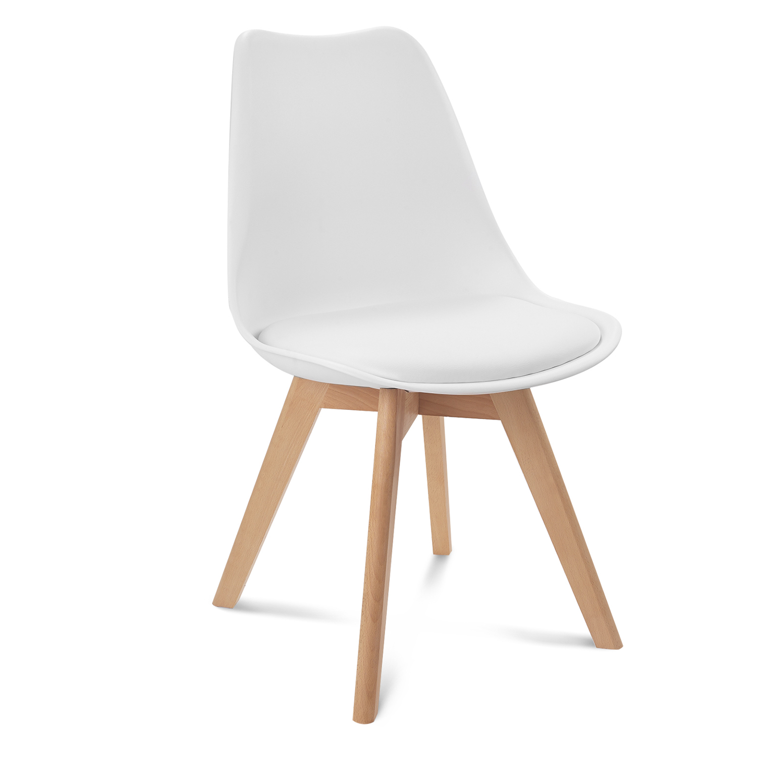 Idmarket - Lot de 4 chaises scandinaves SARA blanches pour salle à - Chaises  - Rue du Commerce