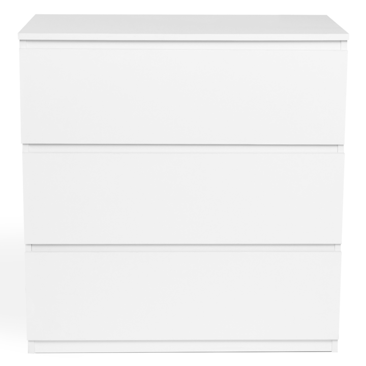 Commode 3 tiroirs TOMI bois blanc