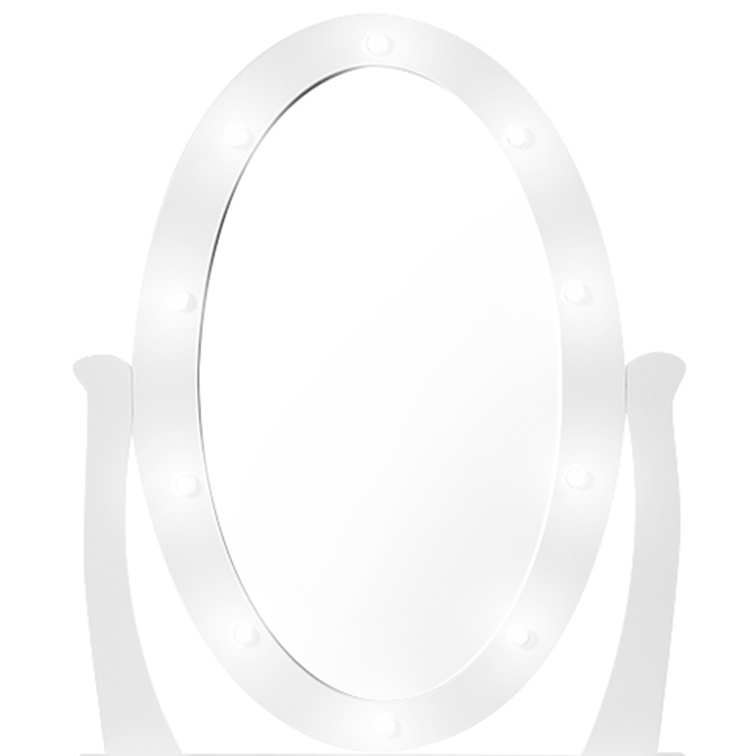 Miroir coiffeuse bella 32 x 24 x 49 cm Couleur blanc Cmp