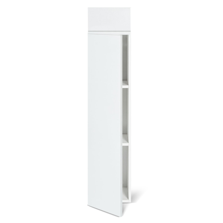 Meuble colonne suspendu 113 cm blanc pour salle de bain LILA