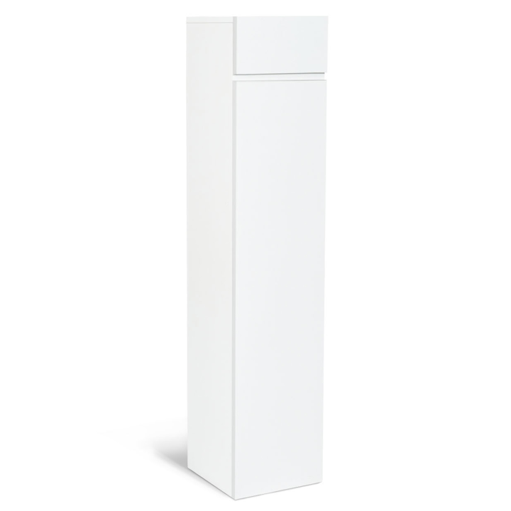 Meuble colonne suspendu 113 cm blanc pour salle de bain LILA