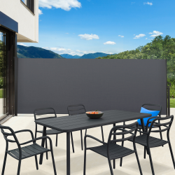 Cheap grey retractable folding screen 2m high | ID Market