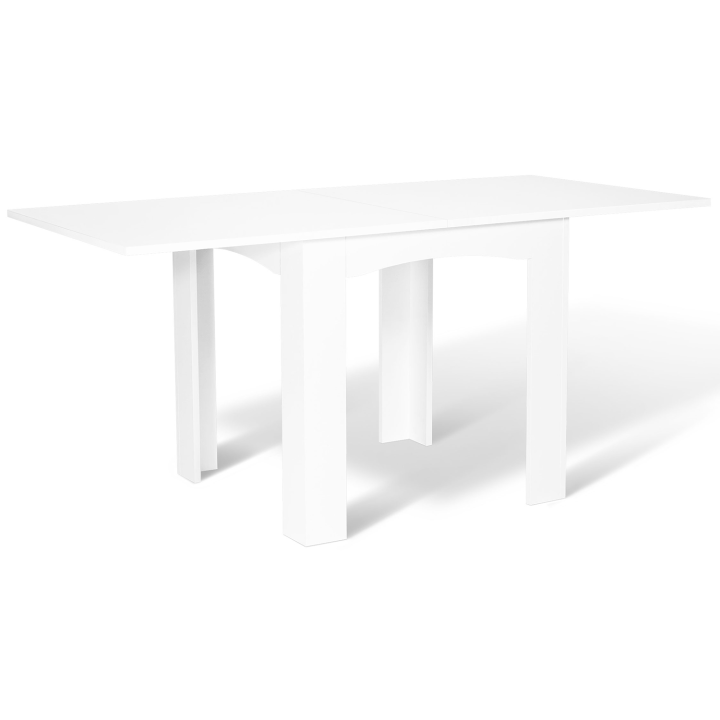 Mesa de comedor extensible blanca barata para 6 a 8 personas | ID Market