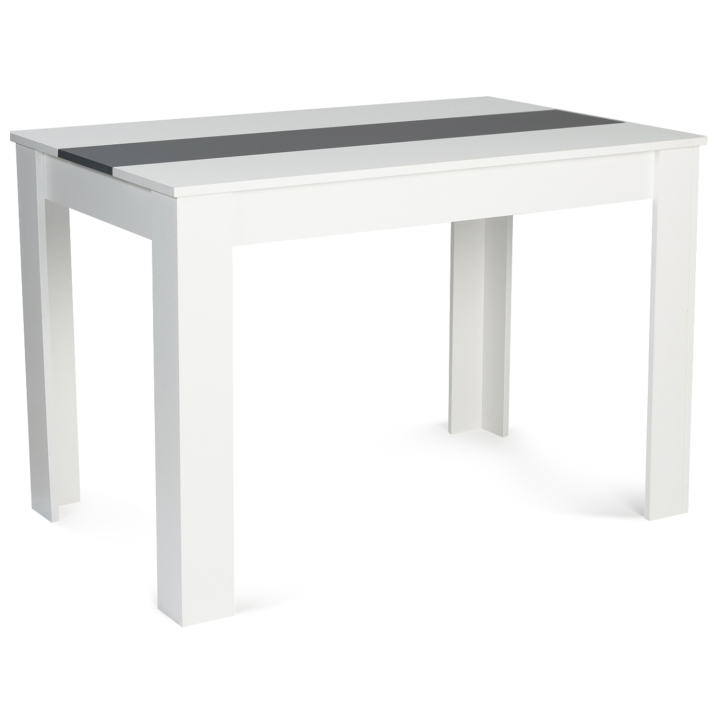 Mesa de comedor barata para 4 personas en blanco y gris | ID Market