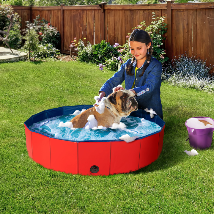 Piscina plegable para perros 120 x 30 cm | ID Market