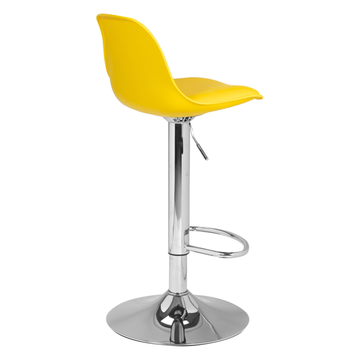 Lot de 2 tabourets de bar KARL design jaune