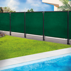 Brise vue renforcé 1,8 x 10 M vert 220 gr/m² luxe PRO