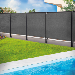 Mosquitera gris carbón 2m x 10m blackout 220g m² | ID Market