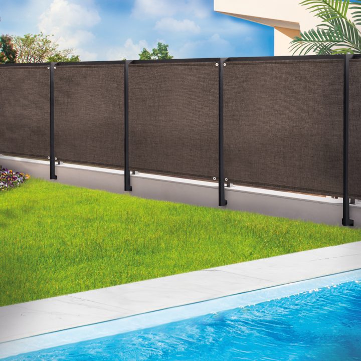 Tela mosquitera topo 1,8 m x 10 m blackout 220 g m² | ID Market