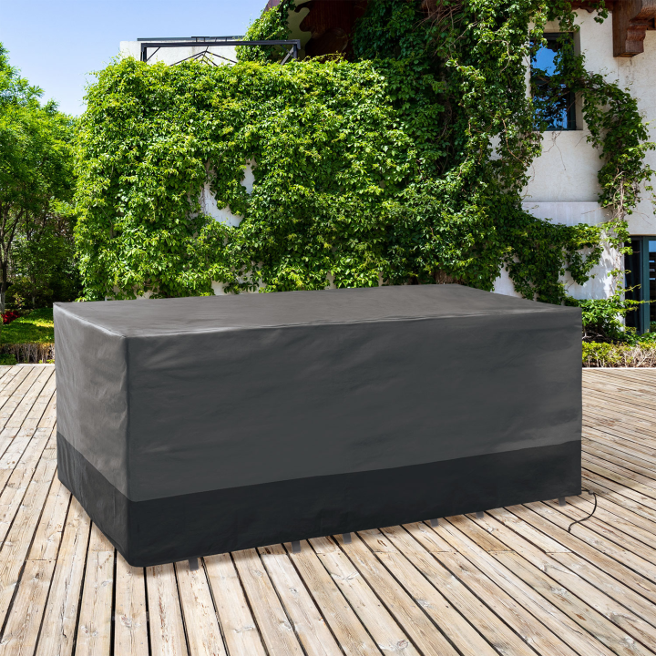 Funda protectora para mesa rectangular de jardín 250x200x74 cm | ID Market