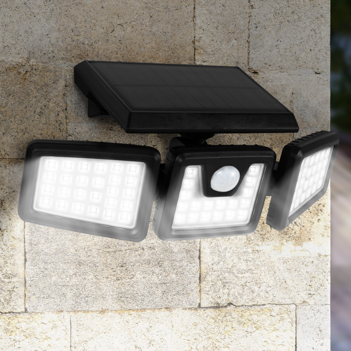 Foco LED solar con detector de movimiento | ID Market