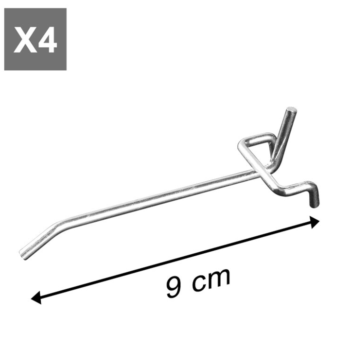 Panneau mural perforé en acier 120 x 60 cm porte-outils avec 17 accessoires