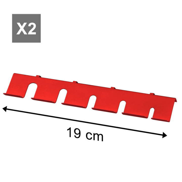 Panneau mural perforé en acier 120 x 60 cm porte-outils avec 17 accessoires