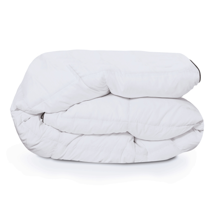 Couette 220x240 CM AELA blanche en plume d'oie anti acarien 500 gr