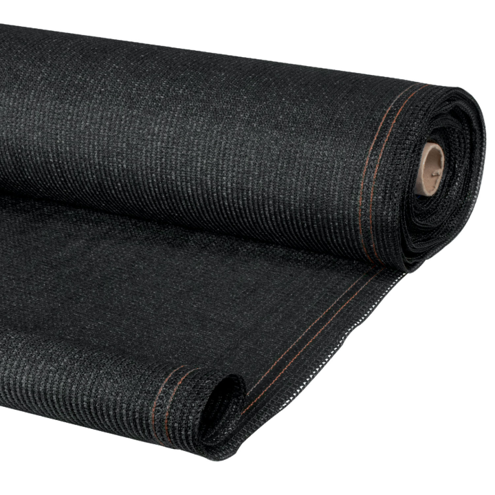 Brise vue renforcé 1,2 x 10 M noir 220 gr/m² luxe PRO