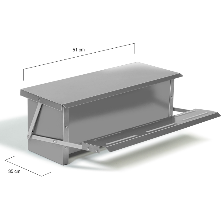 XXL 10 kg de acero automático de pedal alimentador de pollo | ID Market