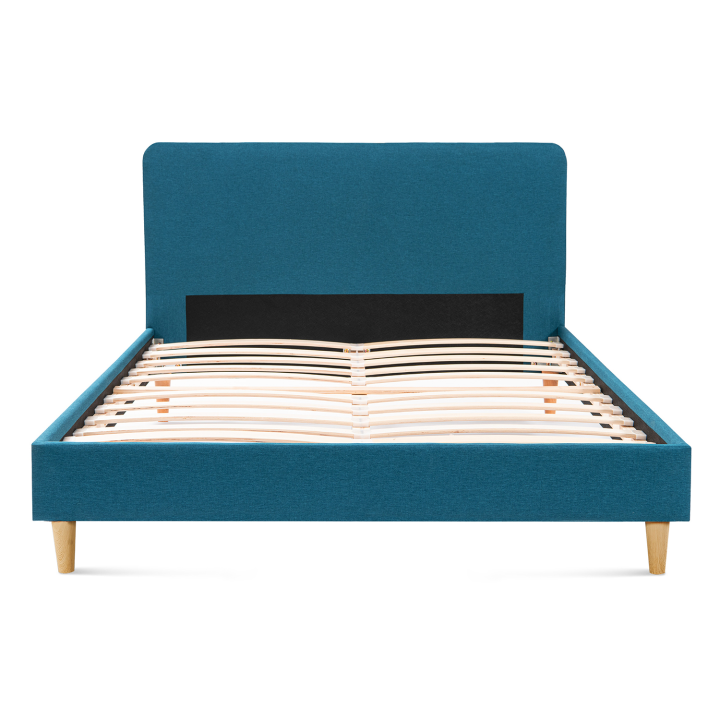 Cama escandinava 140x190 cm azul pato barata - BALTA | ID Market