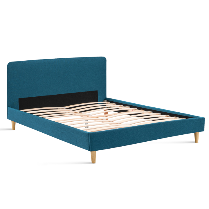 Cama escandinava 140x190 cm azul pato barata - BALTA | ID Market