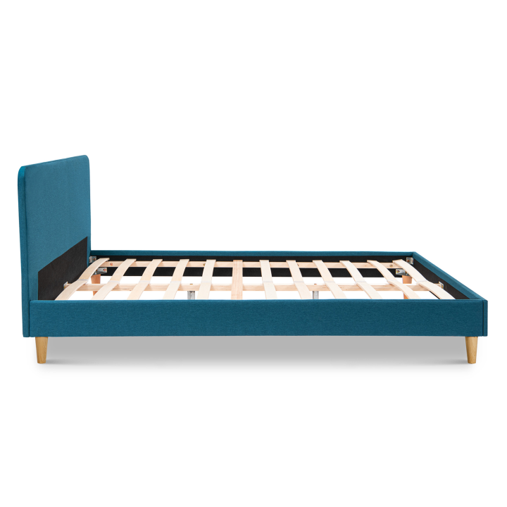 Cama escandinava 140x190 cm azul pato barata - BALTA | ID Market