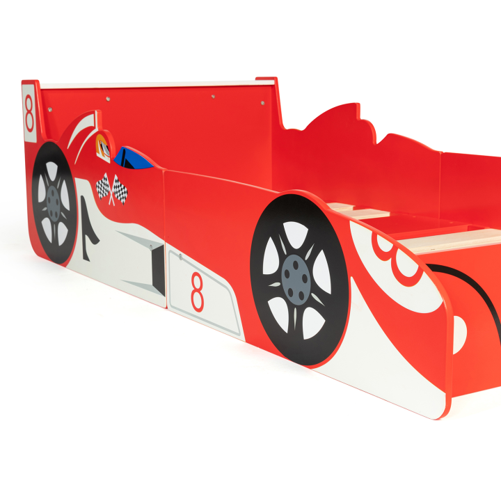 Lit voiture formule 1 rouge TEDDI 140x70cm