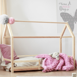 Cama cabina de madera barata 90x190 cm para niños - NESSI | ID Market