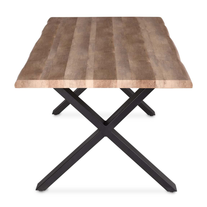 Mesa de comedor industrial con patas en forma de X 160 cm - DAKOTA | ID Market