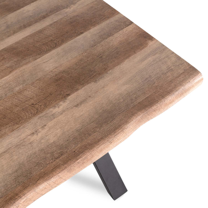 Mesa de comedor industrial con patas en forma de X 160 cm - DAKOTA | ID Market