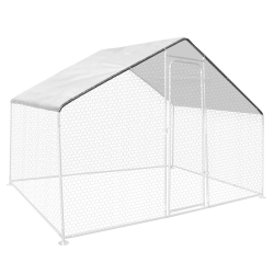 Lona impermeable barata para gallinero blanco 3.4x2m | ID Market