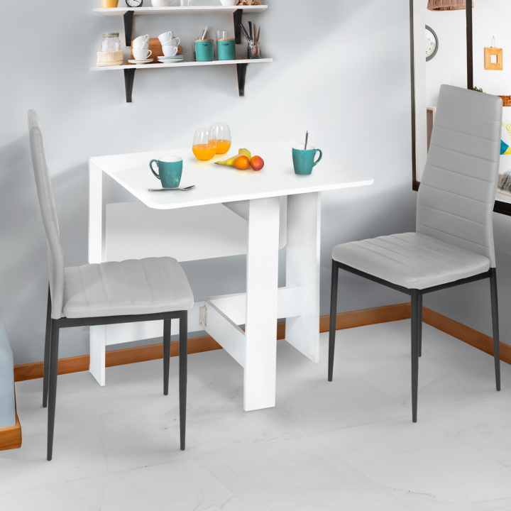 Mesa plegable de madera blanca barata - EDI | ID Market