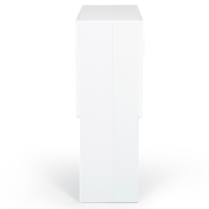 Table console pliable EDI 2-4 personnes bois blanc 103 x 76 cm