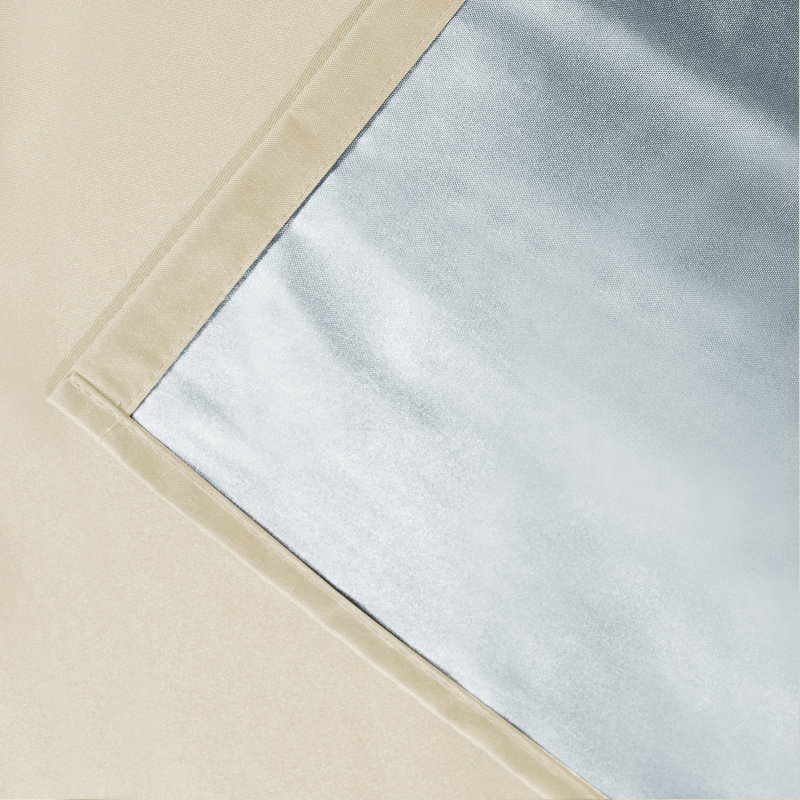 Rideaux thermiques beige 135x240 cm - Lot de 2