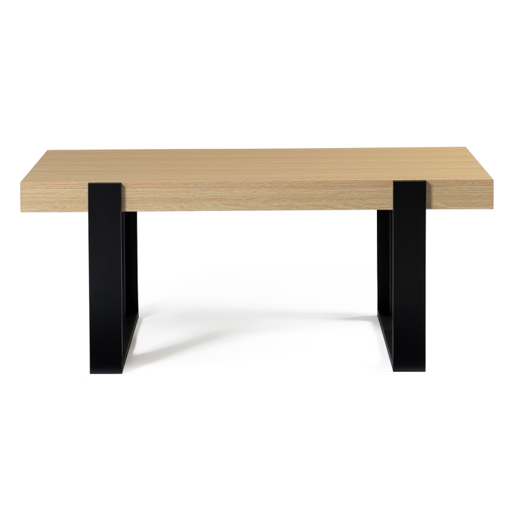 Table basse PHOENIX bois et noir