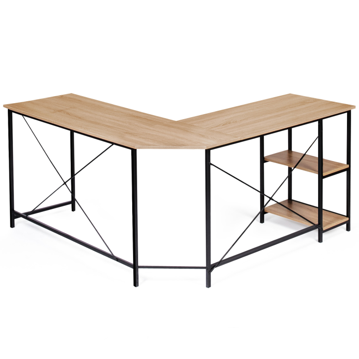 Bureau d'angle en forme de L DETROIT design industriel