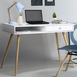 Bureau scandinave EFFIE bois blanc