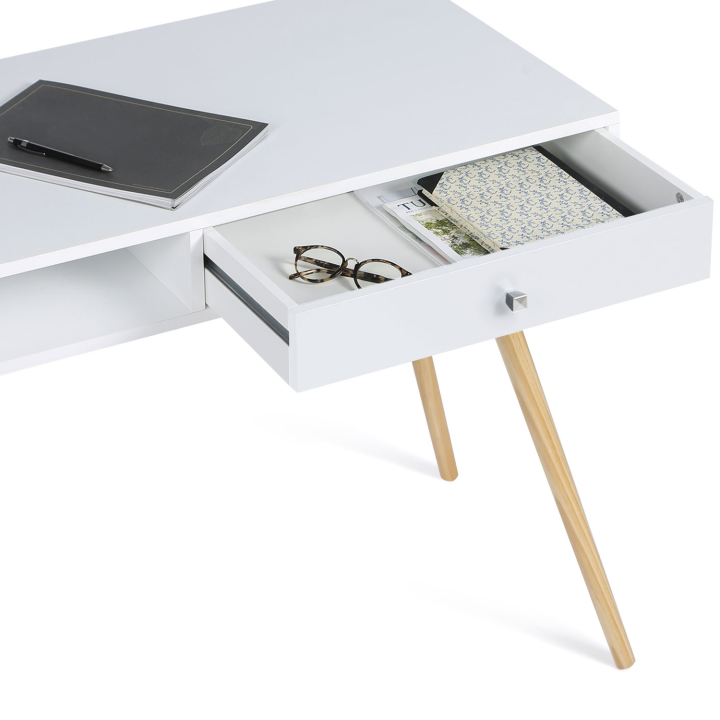 Bureau scandinave EFFIE bois blanc