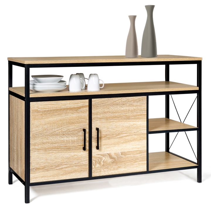 Buffet bas 2 portes 100 cm DETROIT design industriel