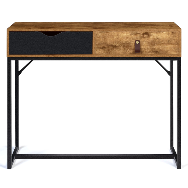 Console 2 tiroirs CHICAGO design industriel