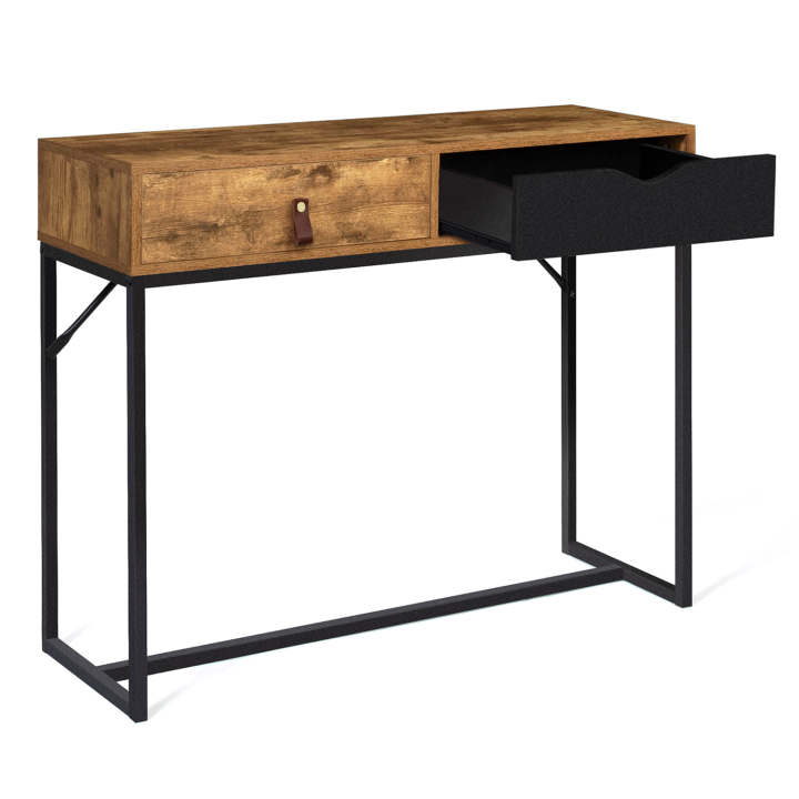 Console 2 tiroirs CHICAGO design industriel