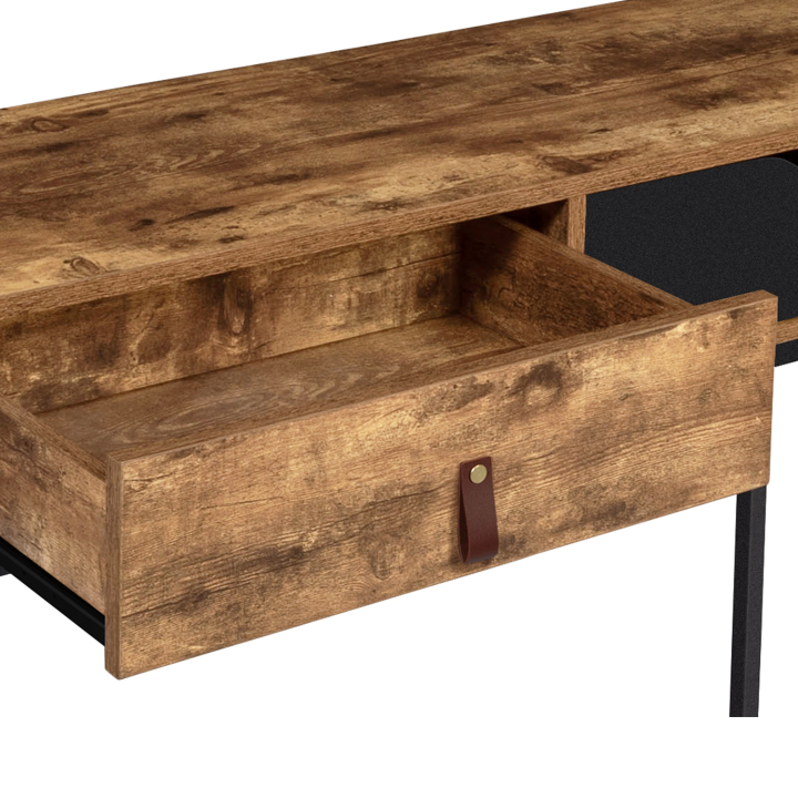 Console 2 tiroirs CHICAGO design industriel