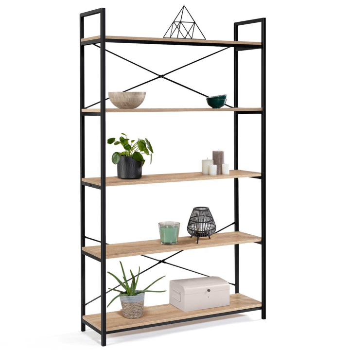 Etagère XL 5 niveaux DETROIT design industriel 170 cm