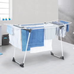 Séchoir à linge ULTRA gris et blanc étendoir extensible pliable