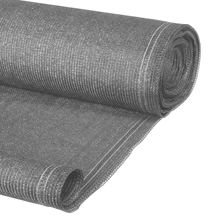 Brise vue renforcé 1,5 x 10 M gris clair 220 gr/m² luxe PRO