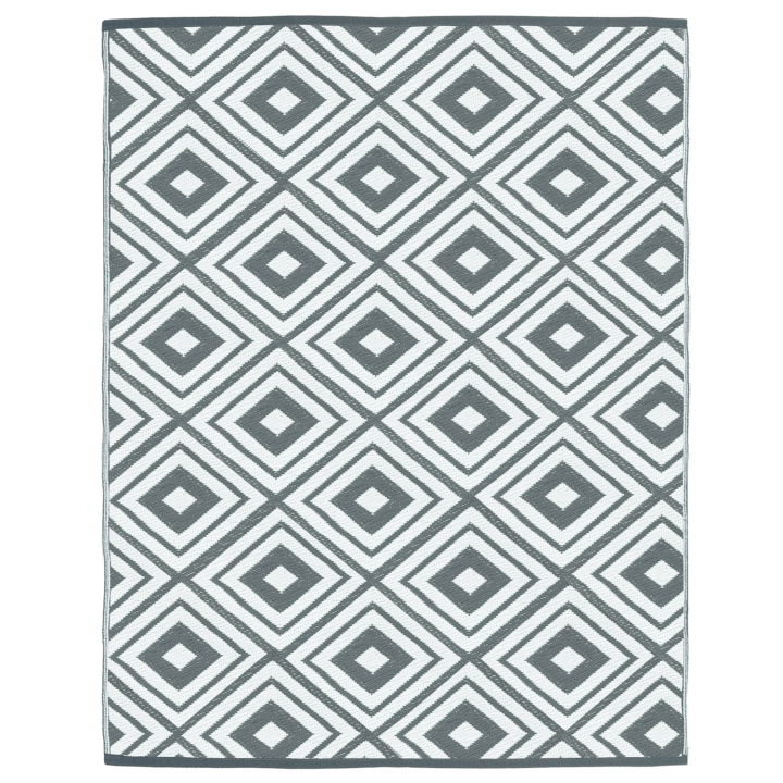 Alfombra para terraza exterior gris y blanca 180 x 280 cm - ELMA | ID Market