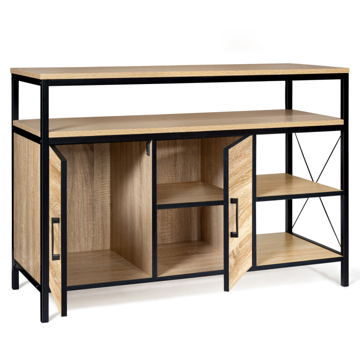 Buffet bas 2 portes 100 cm DETROIT design industriel