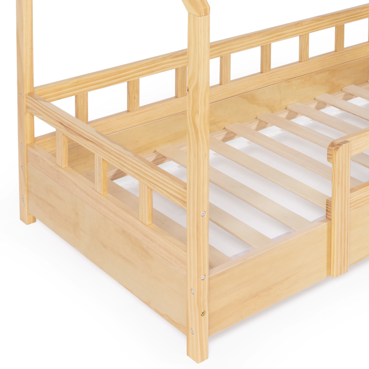 Cama cabaña de madera 80x160cm para niños - NEREE | ID Market