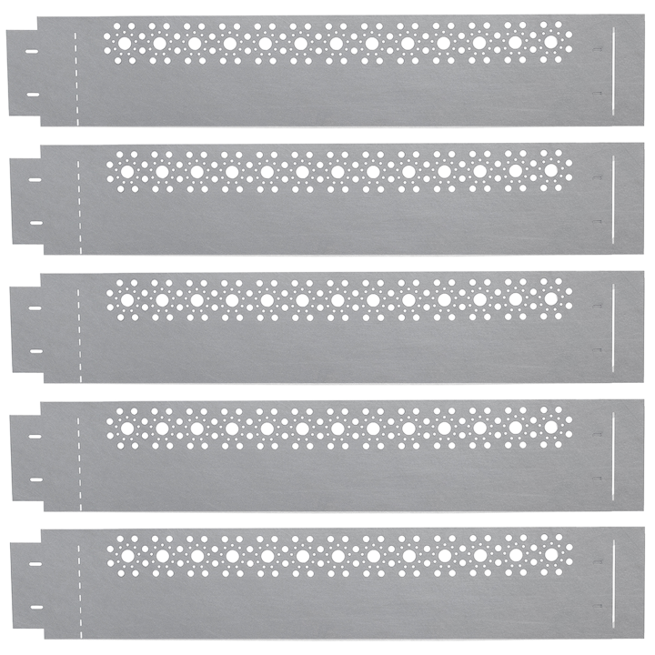 Bordurette de jardin x5 acier ajouré motif ronds flexible L. 5 x H. 0.16 M