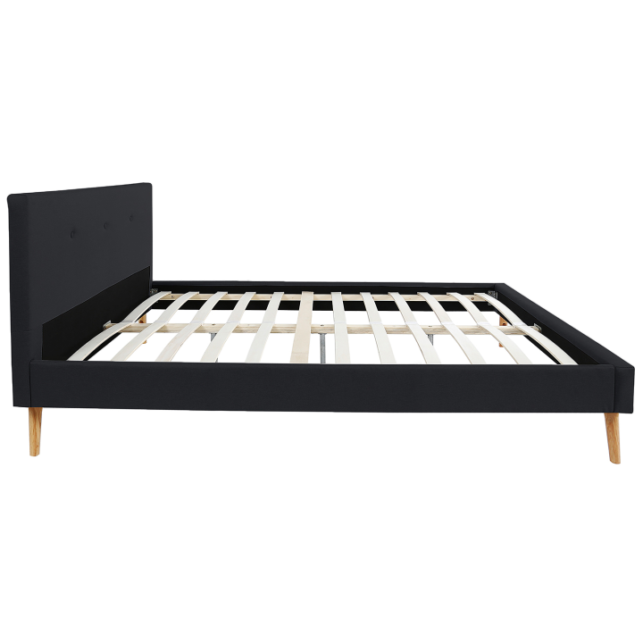 Cama estilo escandinavo 140x190 cm negro - OSLO | ID Market